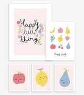 TUTTI FRUTTI - Lot affiches enfant - Les fruits (lot de 5)